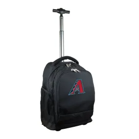 Arizona Diamondbacks Premium Wheeled Backpack in Black