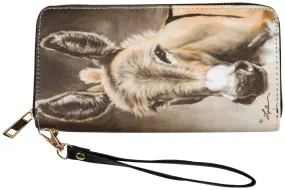 AWST Int'l "Lila" Donkey Head Wallet w/ Wristlet