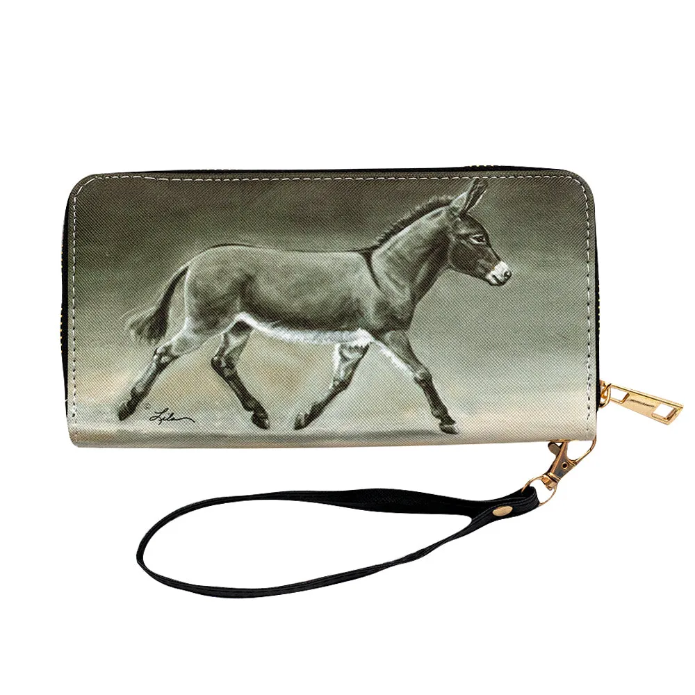 AWST Int'l "Lila" Donkey on the Move Wallet w/ Wristlet