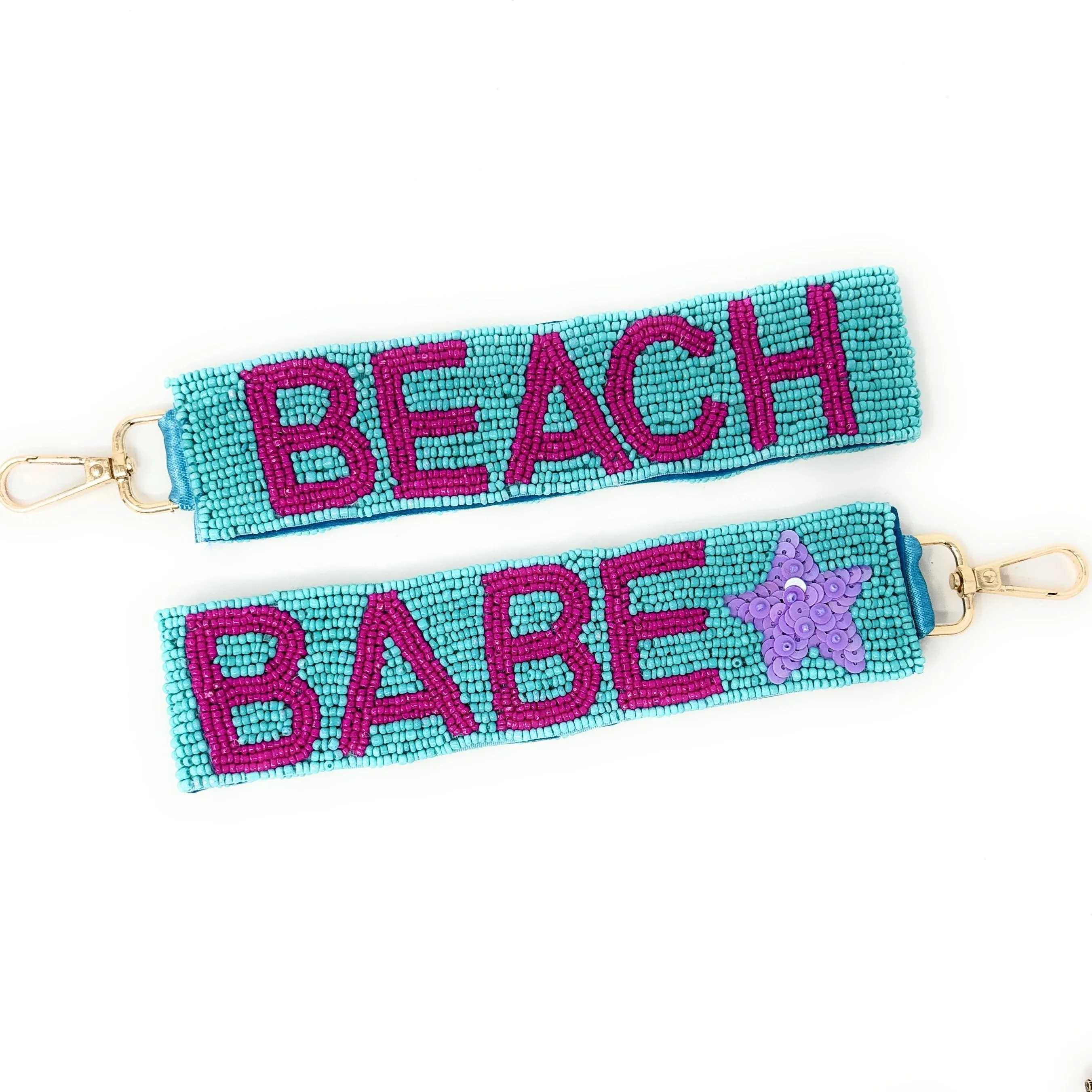 Beach Babe Beaded Wristlet Strap