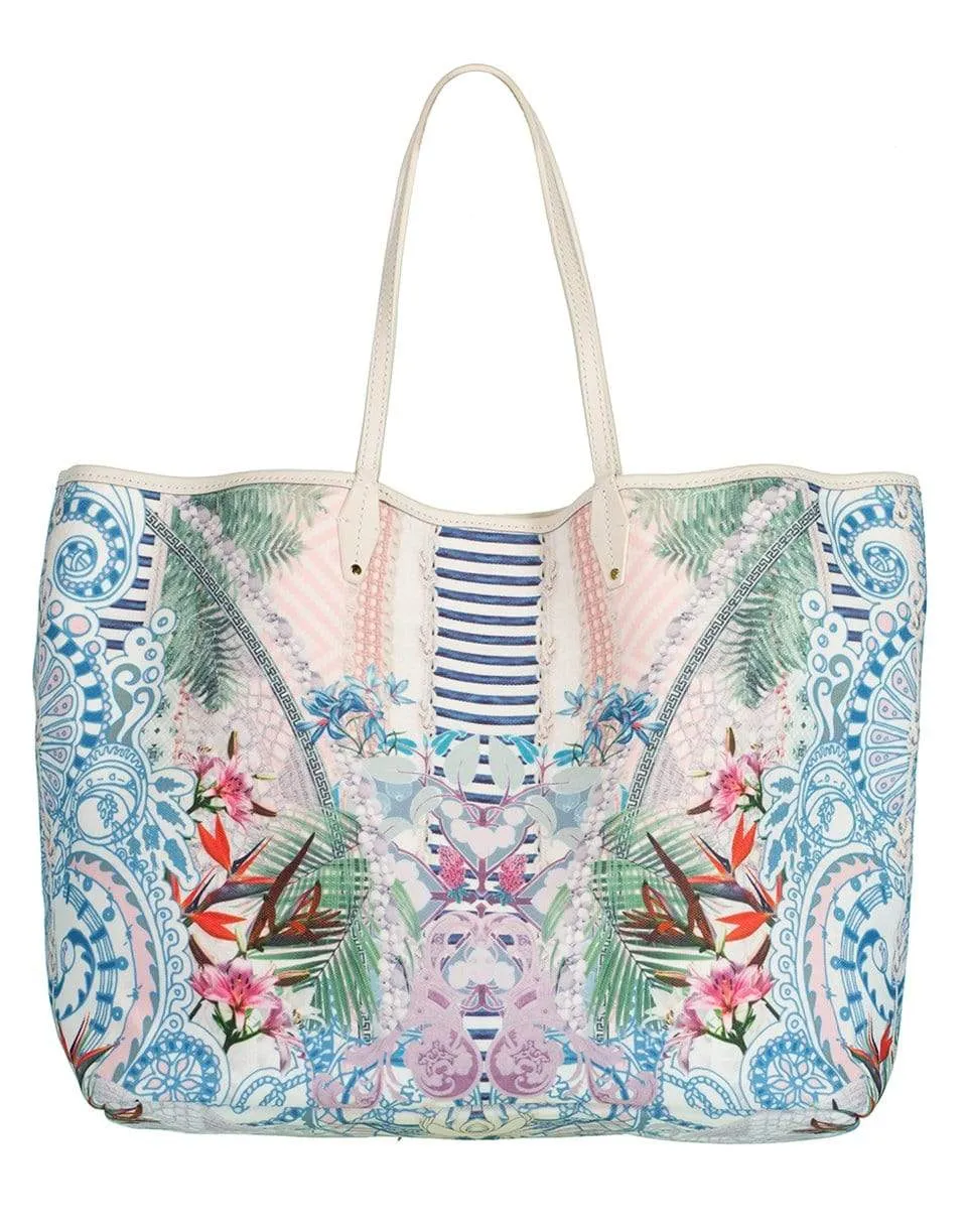 Beach Shack Coated Canvas Tote