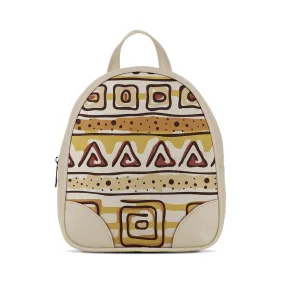 Beige O Mini Backpacks African