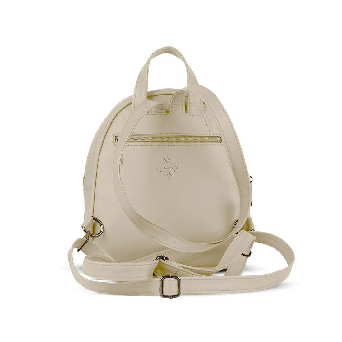 Beige O Mini Backpacks African