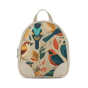 Beige O Mini Backpacks Birds