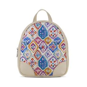 Beige O Mini Backpacks Mozaic