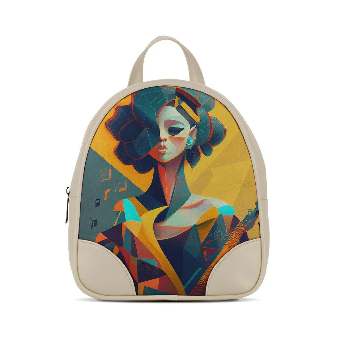 Beige O Mini Backpacks Pixeld Girl