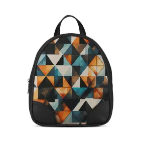 Black O Mini Backpacks Polygons