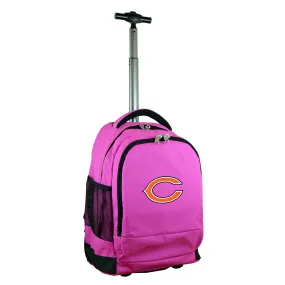 Chicago Bears Premium Wheeled Backpack in Pink