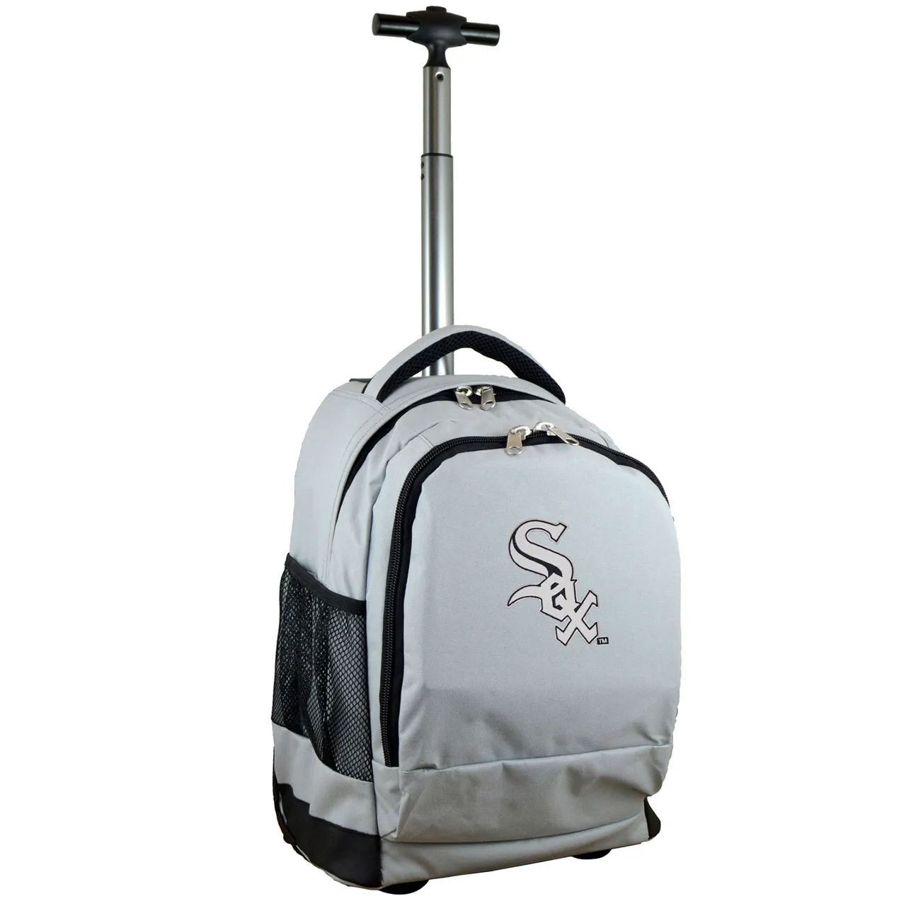 Chicago White Sox Premium Wheeled Backpack in Grey