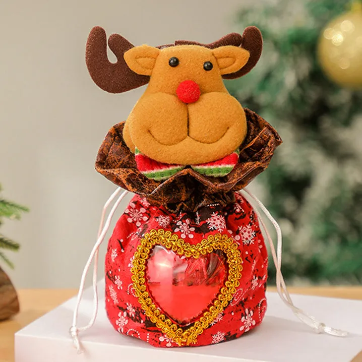 Christmas Gift Bags Apple Bags Christmas Gift Bags Pull Flannel Candy Bag Decorative Supplies