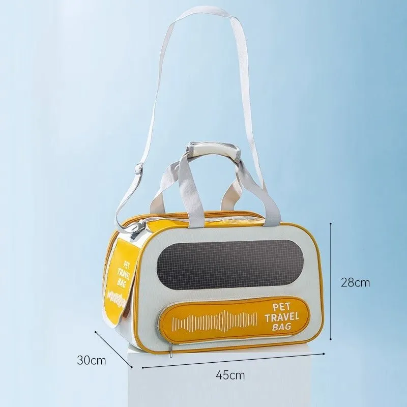 Collapsible Dog Cat Pet Carrier Airline Approved Shoulder Bag