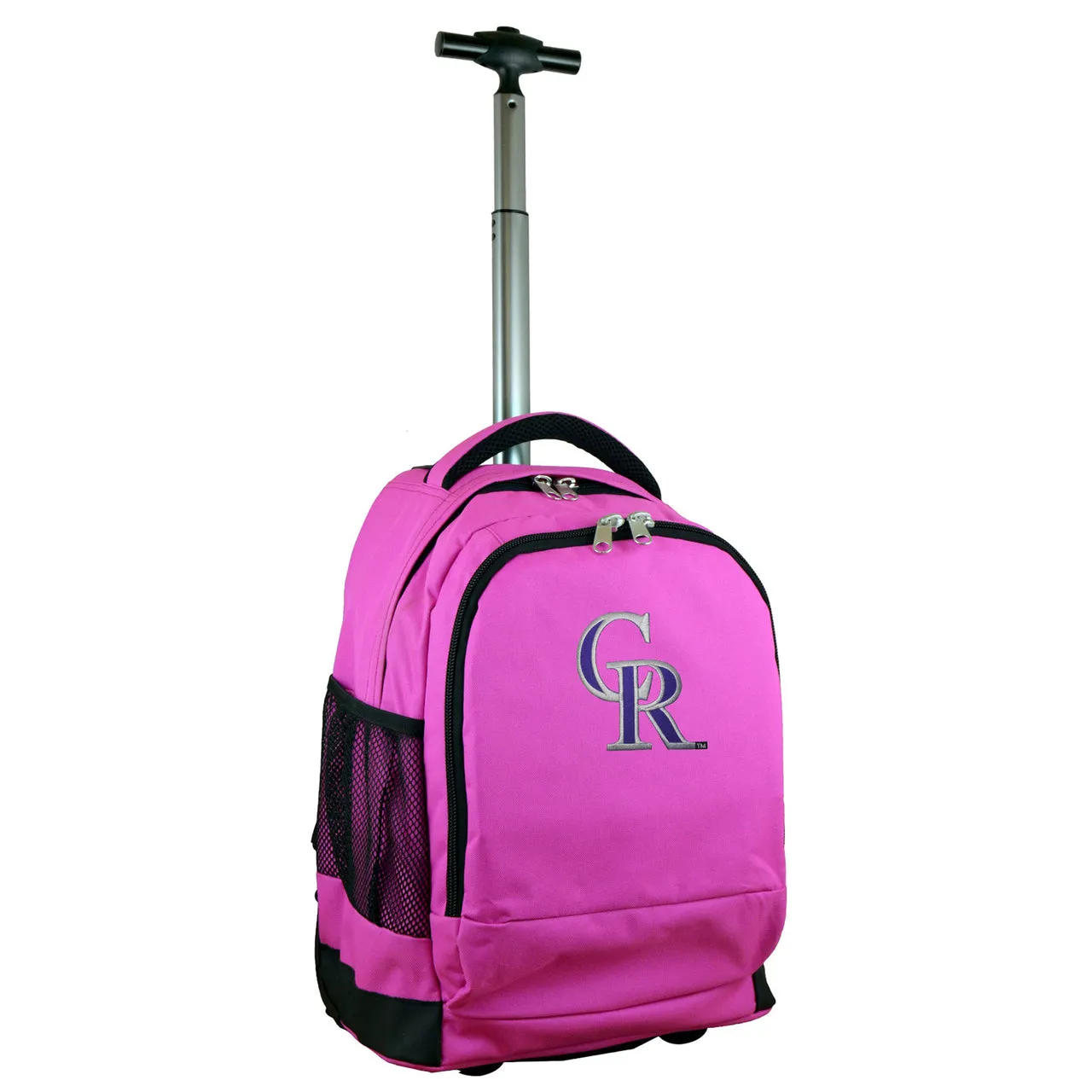 Colorado Rockies Premium Wheeled Backpack in Pink