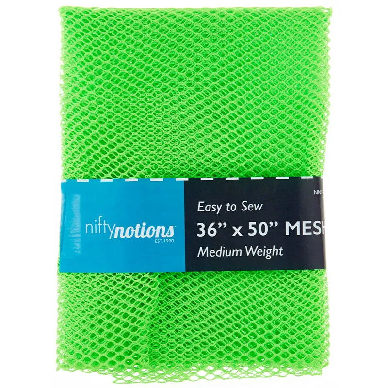 Easy to Sew Mesh Fabric - Lime Green 36" x 50"