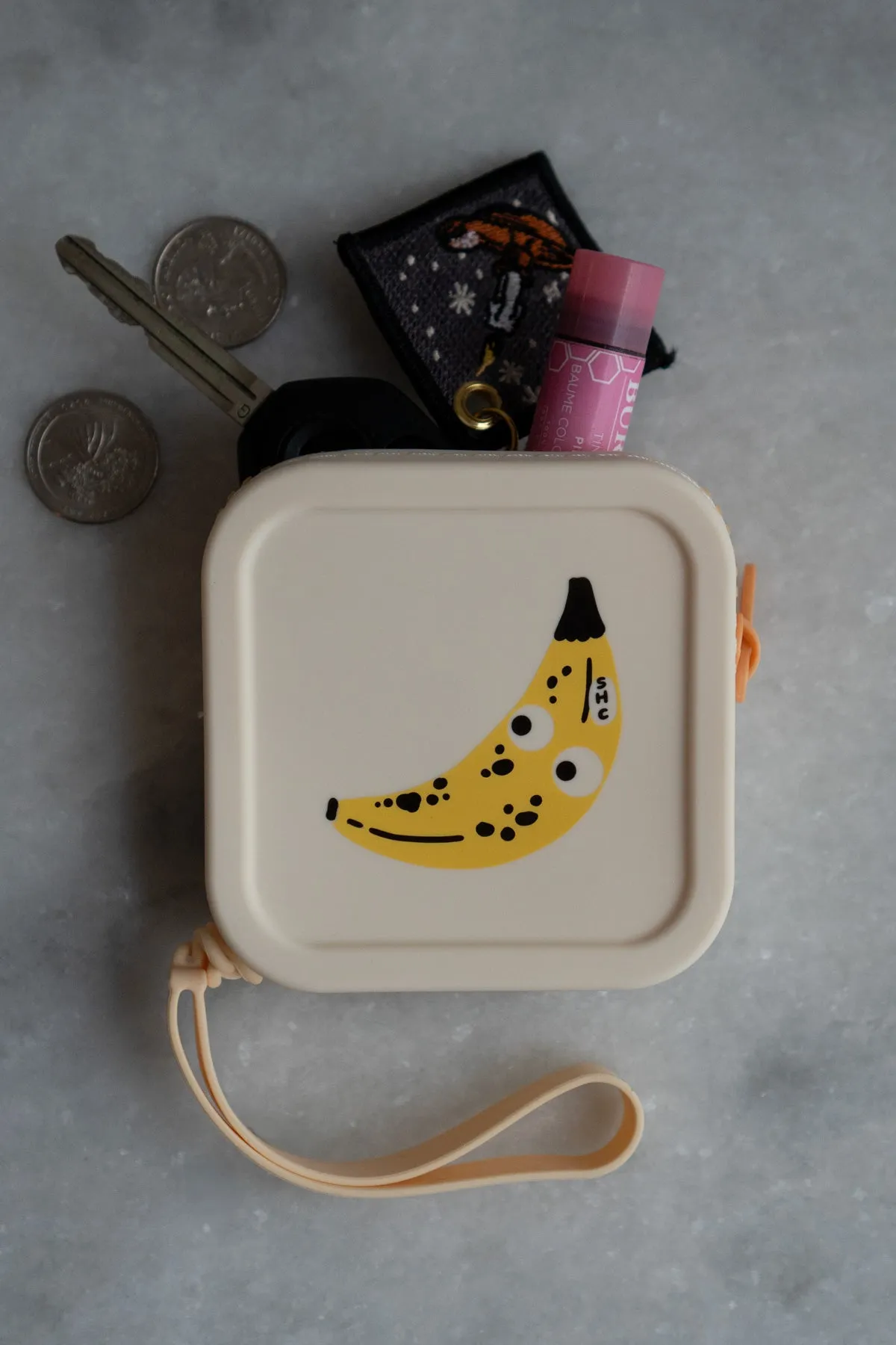 Googly Banana - Zipper Coin Pouch