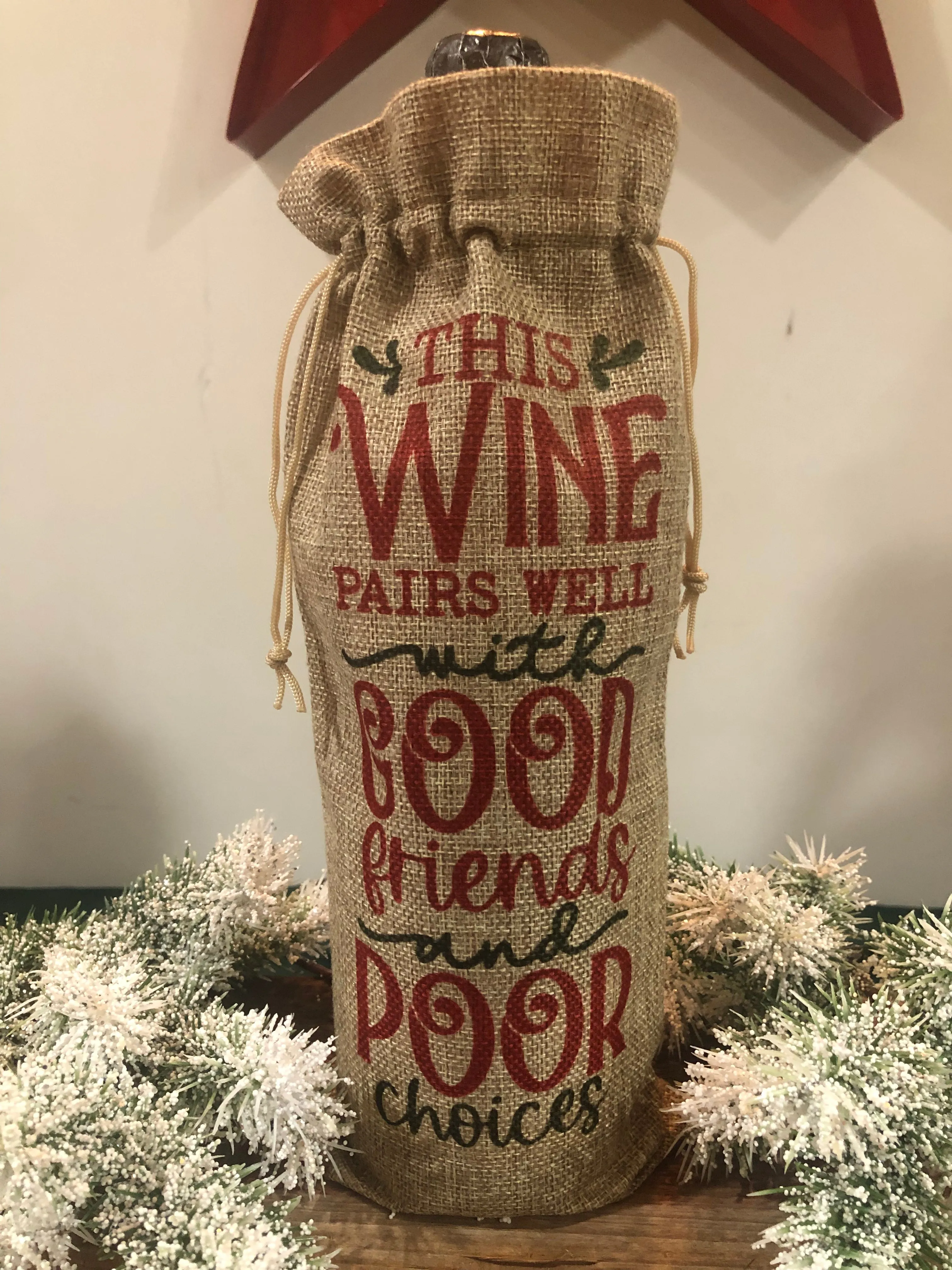 Holiday Wine Bags