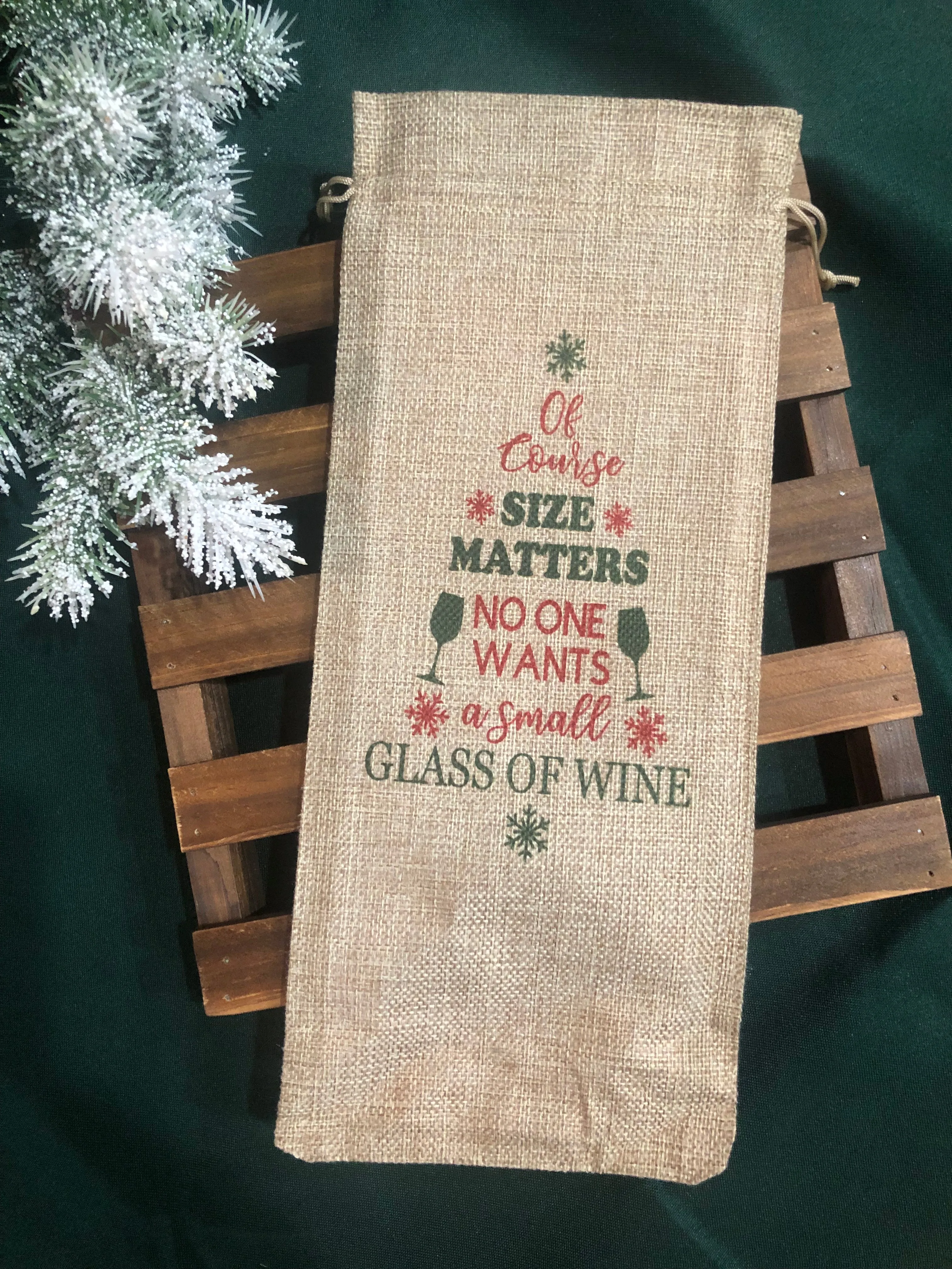 Holiday Wine Bags