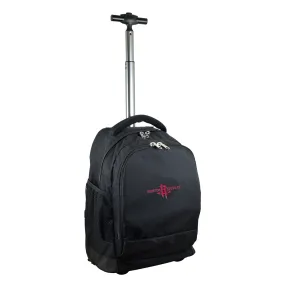 Houston Rockets Premium Wheeled Backpack in Black