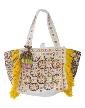 Kino Cabas Embroidered Bag