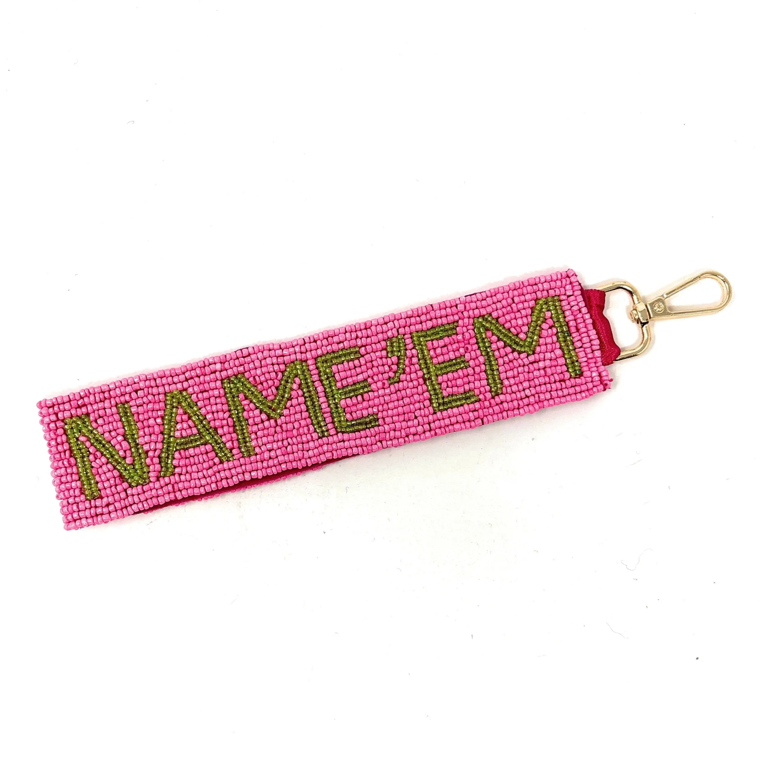 NAME'EM Beaded Wristlet Strap