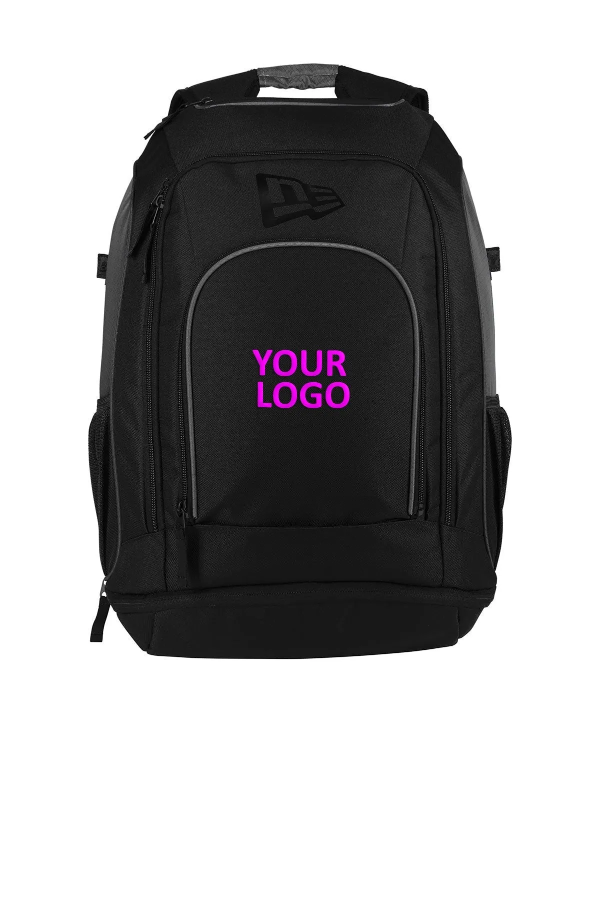 New Era Shutout Custom Backpacks, Graphite Black