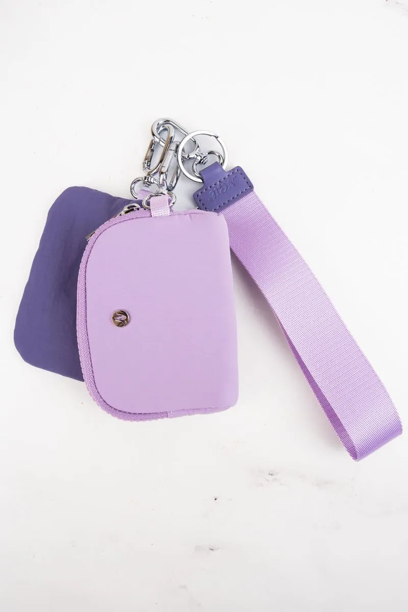 NGIL Purple Dual Pouch Wristlet