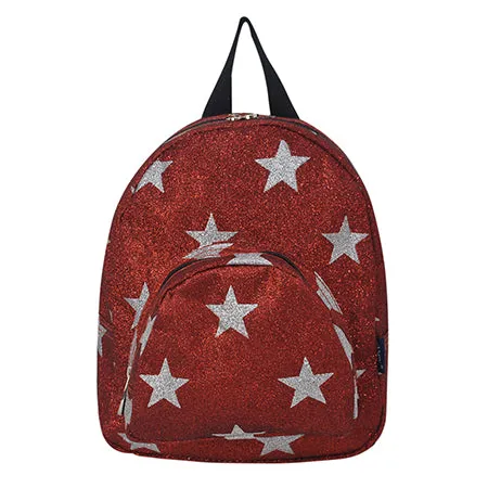 Red Glitter Super Star NGIL Mini Backpack