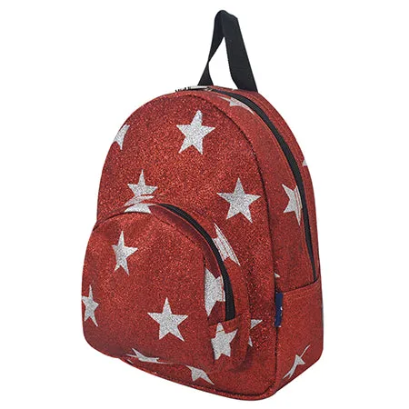 Red Glitter Super Star NGIL Mini Backpack