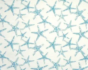 Sea Friends Coastal Blue Slub Fabric By Premier Prints