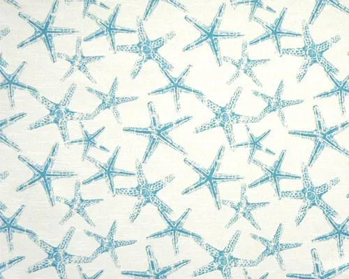 Sea Friends Coastal Blue Slub Fabric By Premier Prints