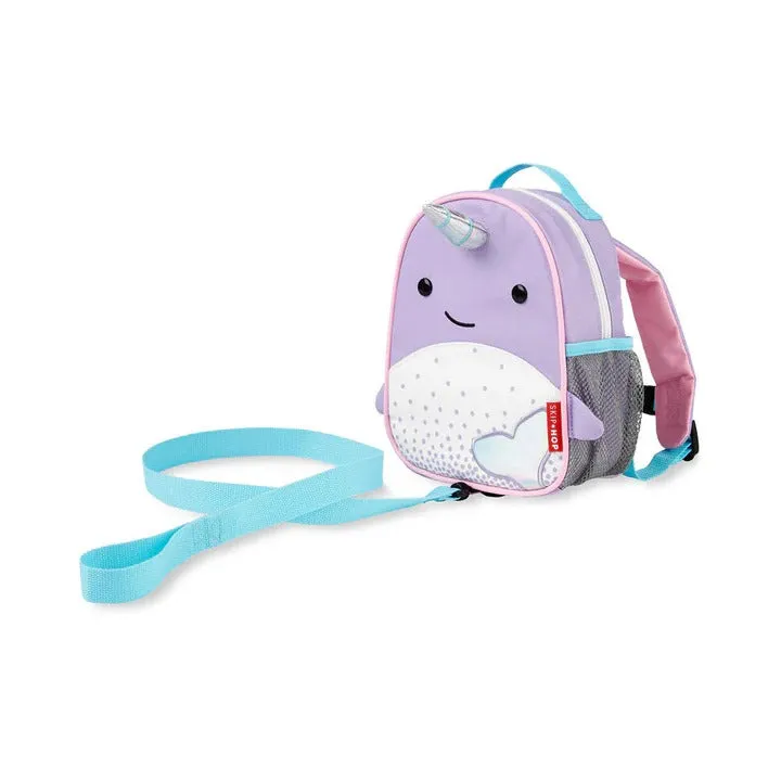 Skip Hop Zoo Mini Backpack With Reins - Narwhal