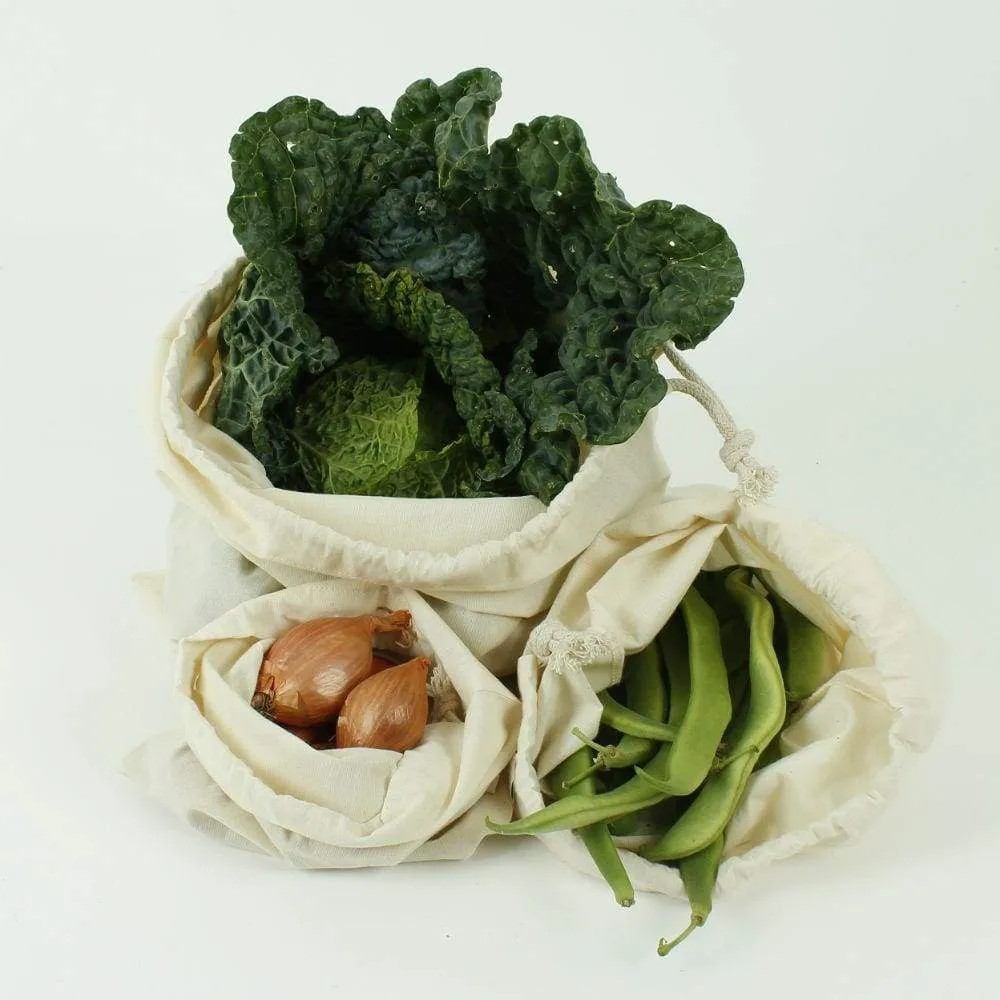 Small Recycled Cotton Produce Bag