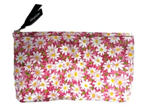 Small Zipper Pouch - Pink Daisy