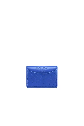 Tory Burch Regal Blue Alexa Foldable Mini Wallet