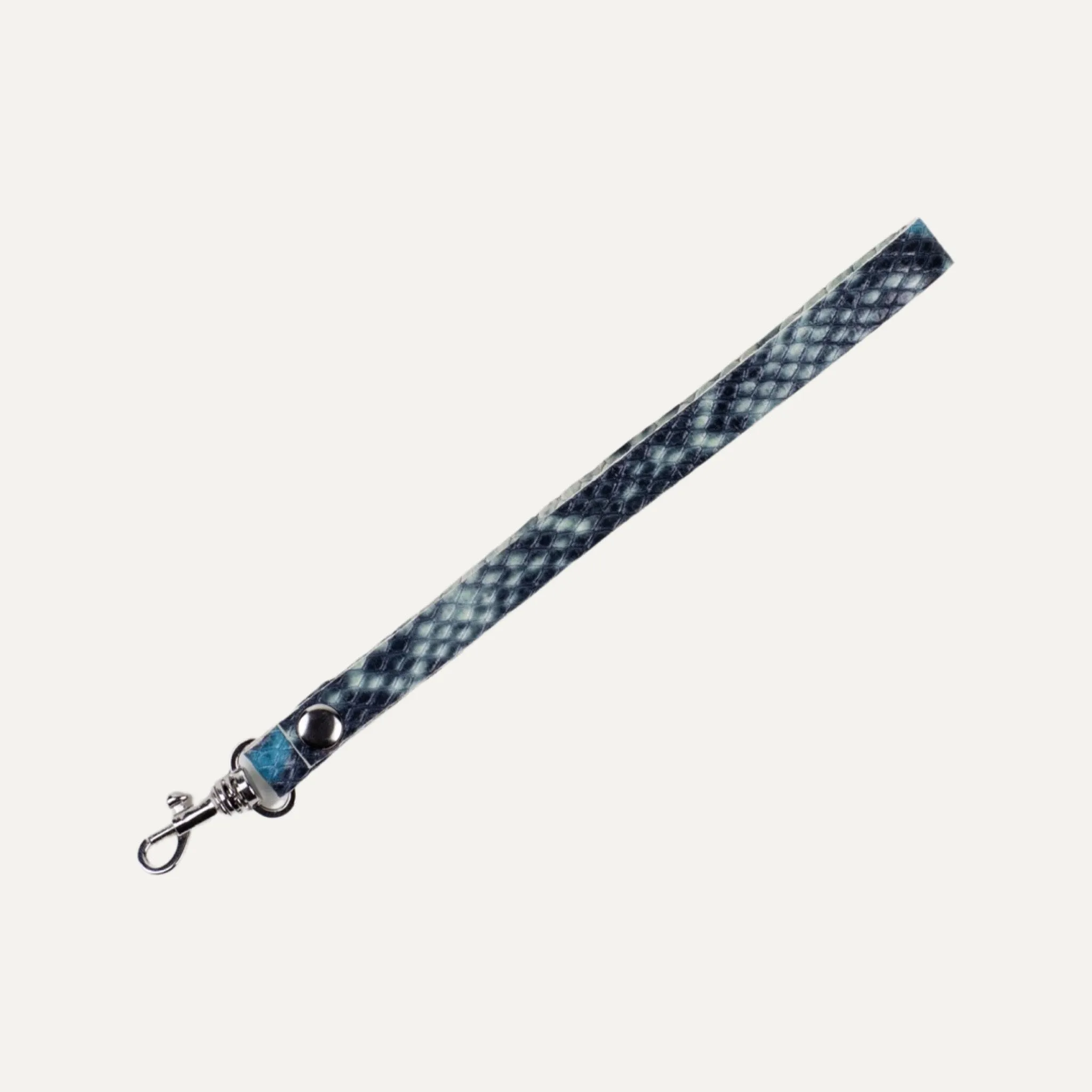 Wristlet Strap Attachment  | Rainbow Snake Print   Silver Hardware