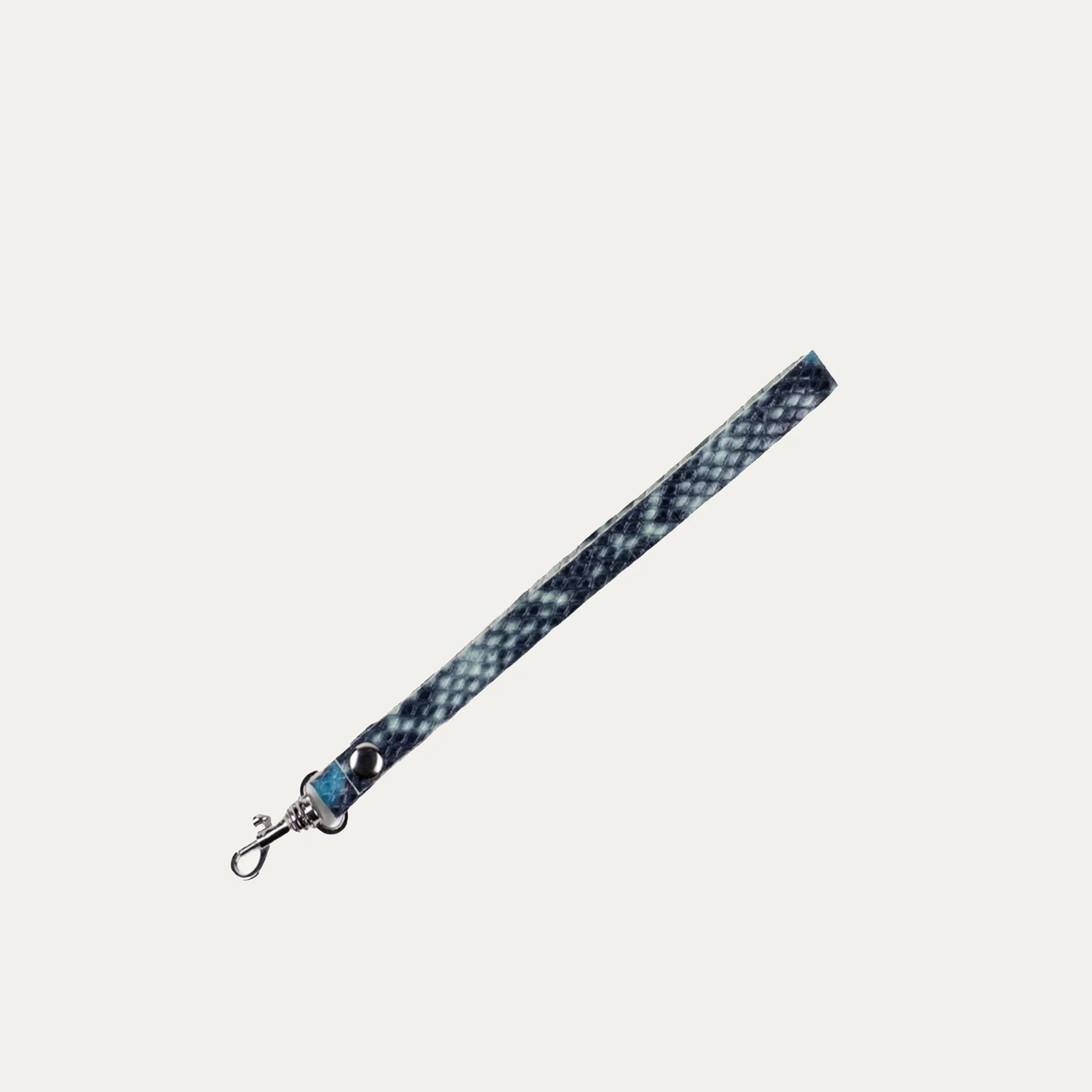 Wristlet Strap Attachment  | Rainbow Snake Print   Silver Hardware